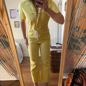 Marine Layer yellow jumpsuit
